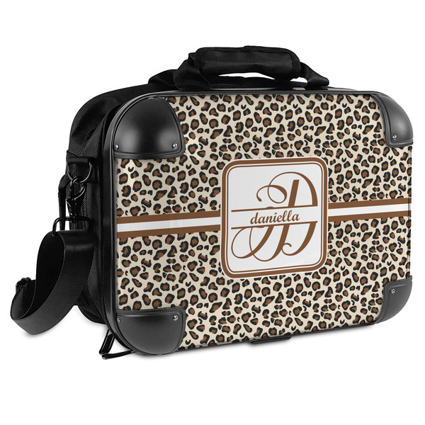Custom Leopard Print Hard Shell Briefcase - 15" (Personalized)