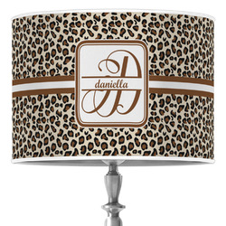 Leopard Print 16" Drum Lamp Shade - Poly-film (Personalized)