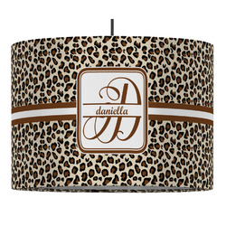 Leopard Print Drum Pendant Lamp (Personalized)
