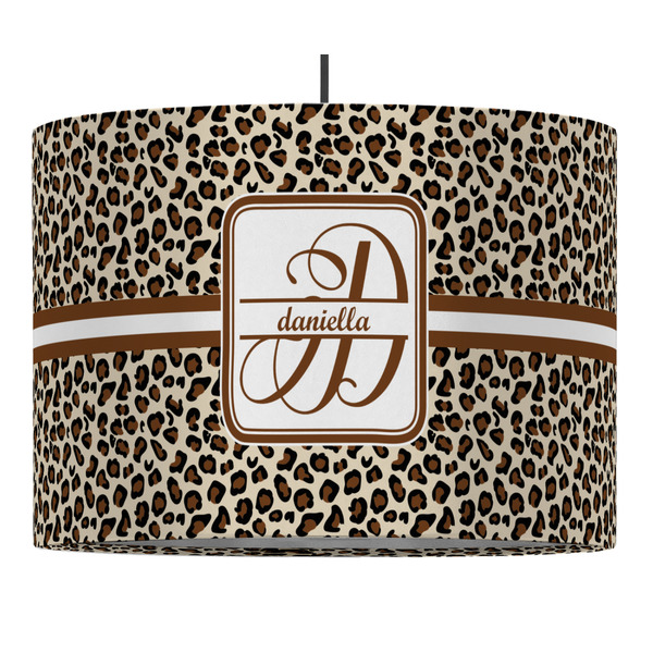 Leopard Print 16" Drum Lampshade - PENDANT (Fabric)