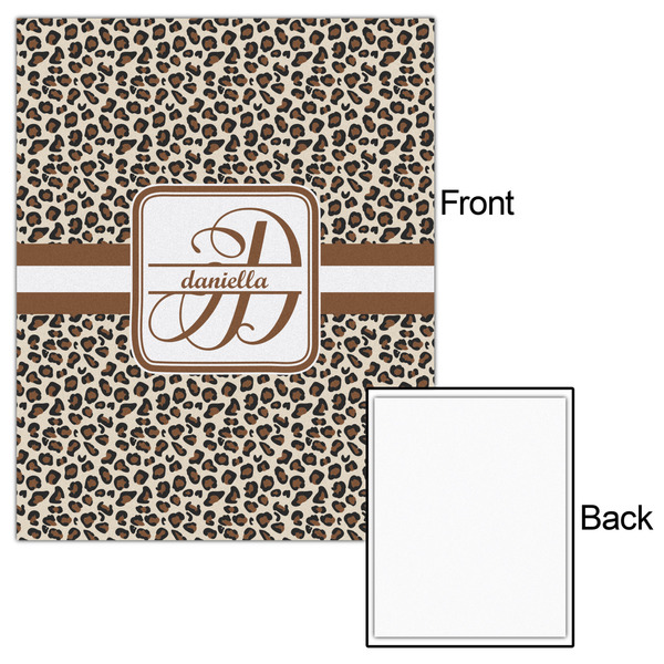 Leopard Print 16x20 - Matte Poster - Front & Back