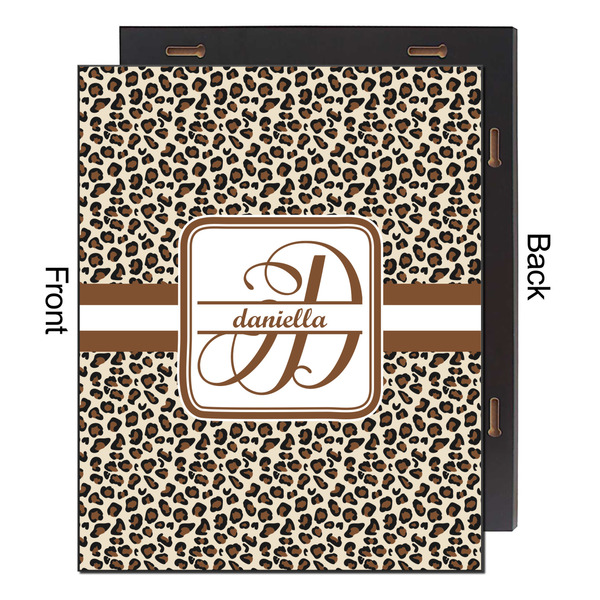 Leopard Print 16x20 Wood Print - Front & Back View