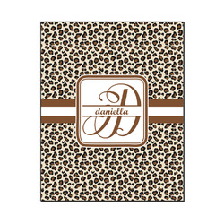 Leopard Print Wood Print - 16x20 (Personalized)