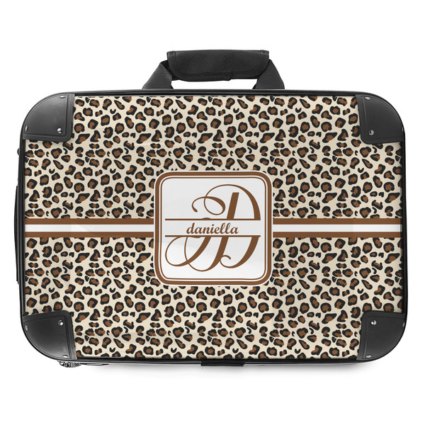 Custom Leopard Print Hard Shell Briefcase - 18" (Personalized)