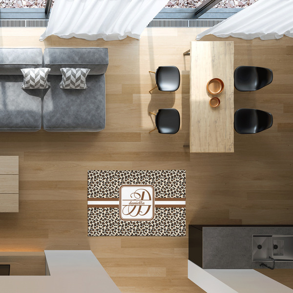 Leopard Print 2'x3' Indoor Area Rugs - IN CONTEXT