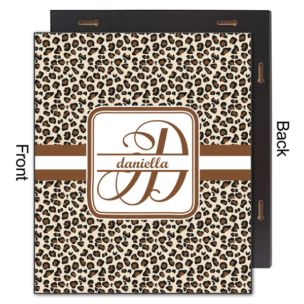 Leopard Print 20x24 Wood Print - Front & Back View
