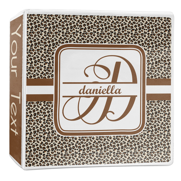 Custom Leopard Print 3-Ring Binder - 2 inch (Personalized)