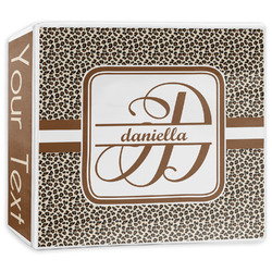 Leopard Print 3-Ring Binder - 3 inch (Personalized)