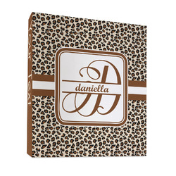 Leopard Print 3 Ring Binder - Full Wrap - 1" (Personalized)