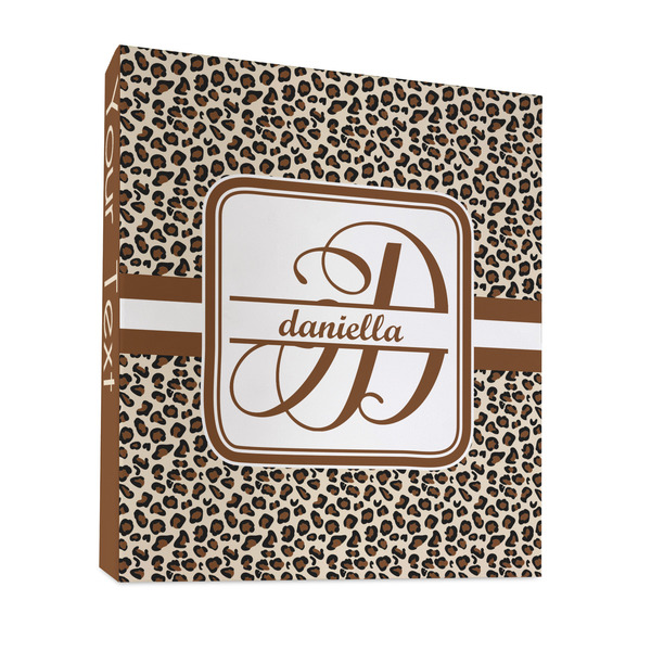 Leopard Print 3 Ring Binders - Full Wrap - 1" - FRONT