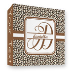 Leopard Print 3 Ring Binder - Full Wrap - 3" (Personalized)