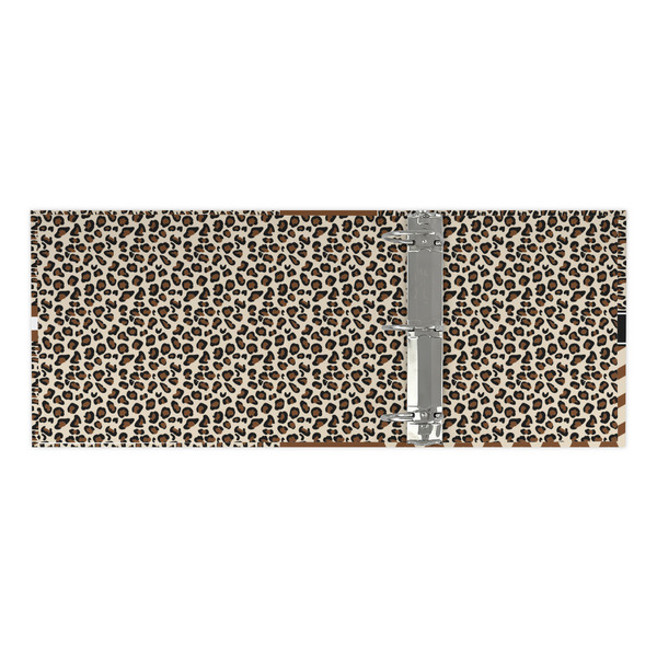 Leopard Print 3 Ring Binders - Full Wrap - 3" - OPEN INSIDE