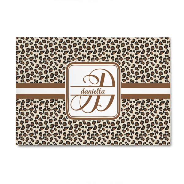 Custom Leopard Print 4' x 6' Indoor Area Rug (Personalized)