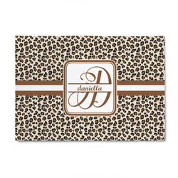 Leopard Print 4' x 6' Patio Rug (Personalized)
