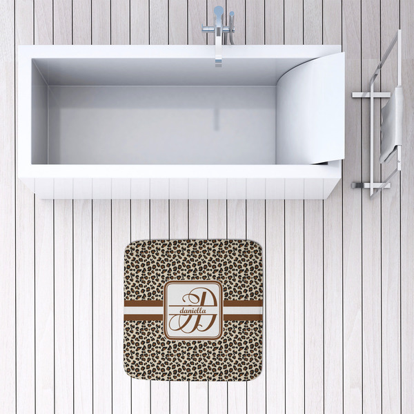 Leopard Print 48x48 Foam Memory Mat - LIFESTYLE