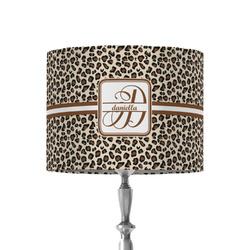 Leopard Print 8" Drum Lamp Shade - Fabric (Personalized)