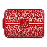 Leopard Print Aluminum Baking Pan with Red Lid (Personalized)