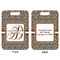 Leopard Print Aluminum Luggage Tag (Front + Back)