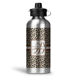 Leopard Print Water Bottle - Aluminum - 20 oz (Personalized)