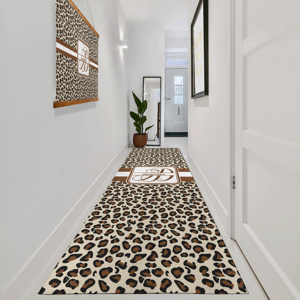 Leopard Print Area Rug Sizes - In Context (vertical)