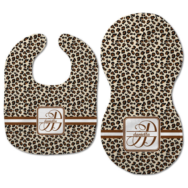 Leopard Print Baby Bib & Burp Set - Approval (new bib & burp)