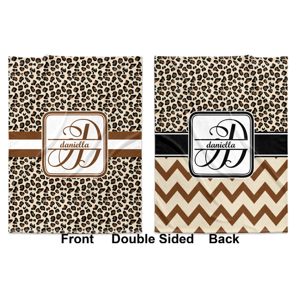 Leopard Print Baby Blanket (Double Sided - Printed Front and Back)