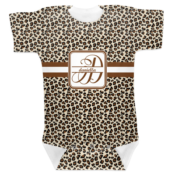 Custom Leopard Print Baby Bodysuit 3-6 (Personalized)
