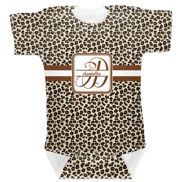 Custom Leopard Print Baby Bodysuit 3-6 (Personalized)