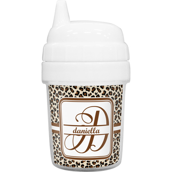 Custom Leopard Print Baby Sippy Cup (Personalized)