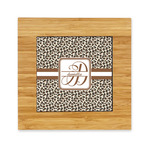 Leopard Print Bamboo Trivet with Ceramic Tile Insert (Personalized)