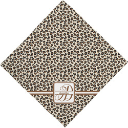 Leopard Print Dog Bandana Scarf w/ Name and Initial