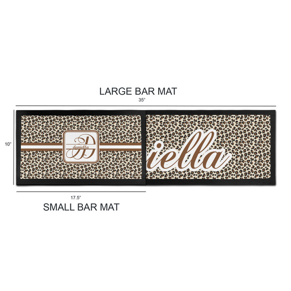 Leopard Print Bar Mats - Sizing Chart
