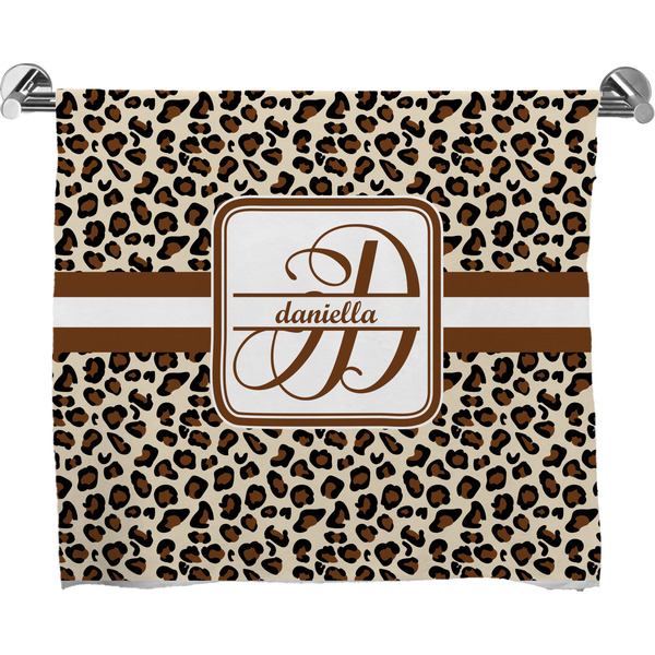 Custom Leopard Print Bath Towel (Personalized)