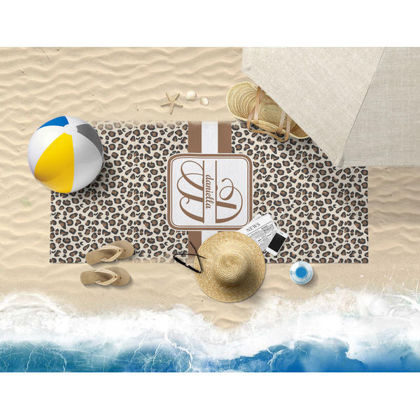 Leopard Print Beach Towel Lifestyle
