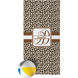 Leopard Print Beach Towel (Personalized)