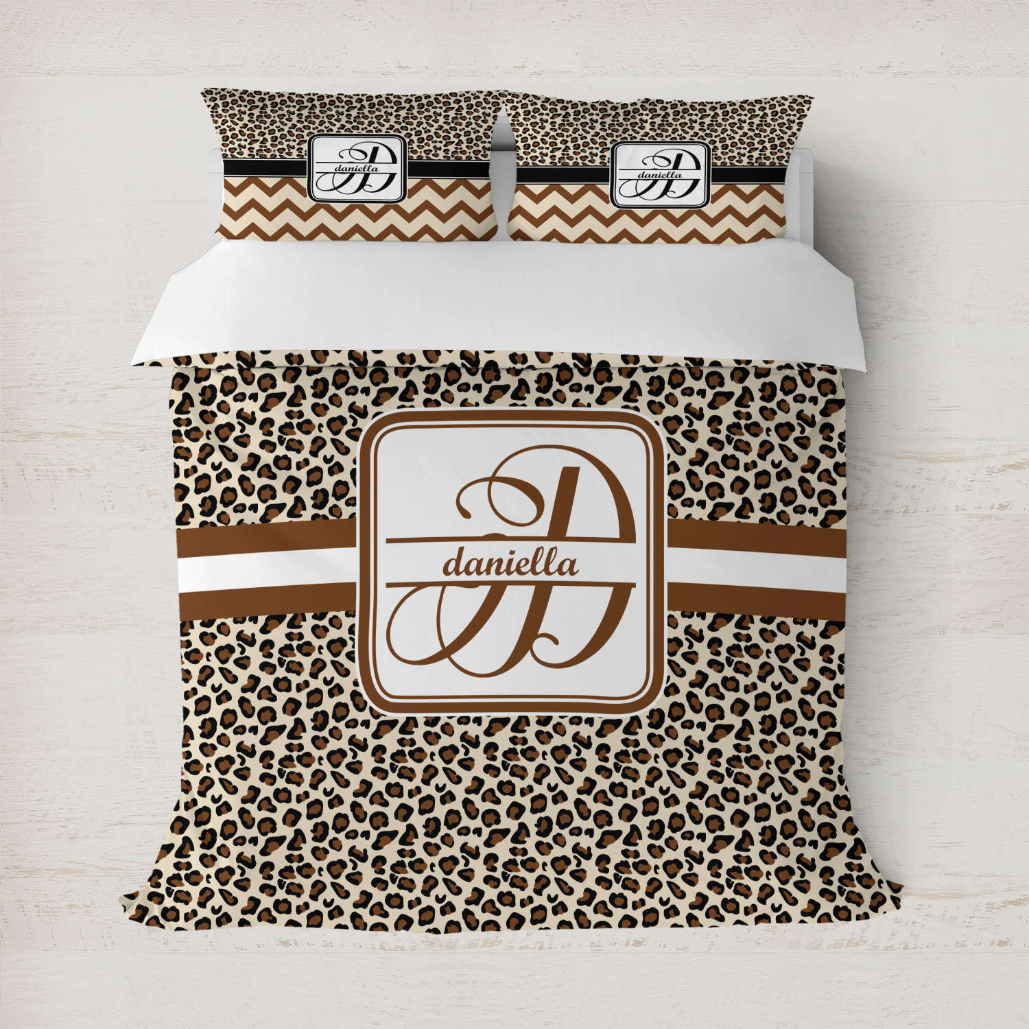 Leopard Print Duvet Cover (Personalized 