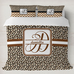Leopard Print Duvet Cover Set - King (Personalized)