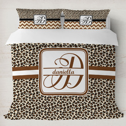 Leopard Print Duvet Cover Set - King (Personalized)