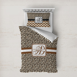 Leopard Print Duvet Cover Set - Twin XL (Personalized)