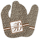 Leopard Print Baby Bib w/ Name and Initial