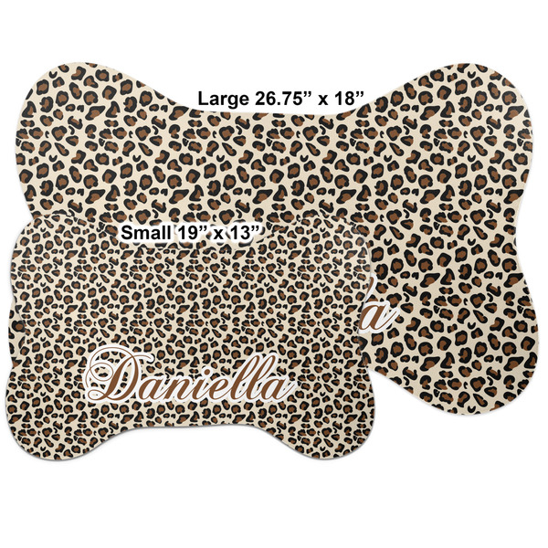 Leopard Print Bone Shaped Mat Comparison