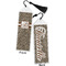 Leopard Print Bookmark with tassel - Front and Back