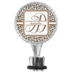 Leopard Print Wine Bottle Stopper (Personalized)