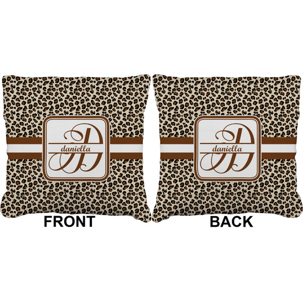 Leopard Print Burlap Pillow Approval