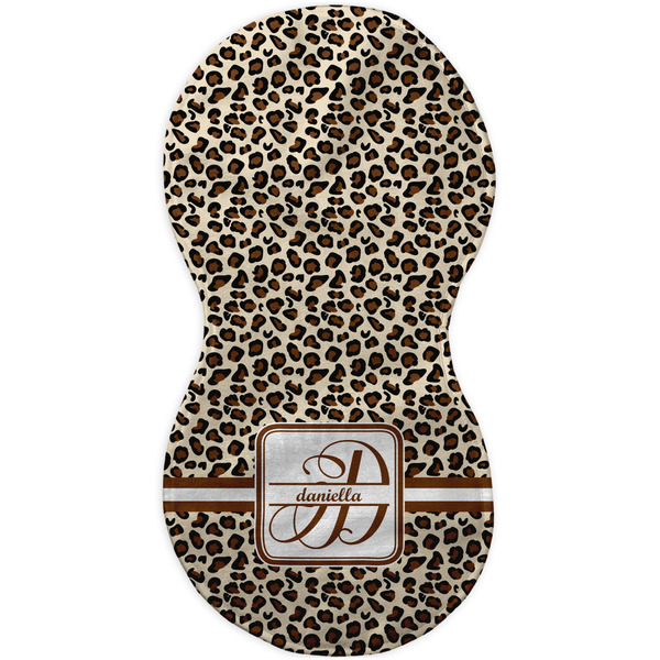 Leopard Print Burp Peanut Shaped Flat