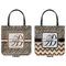 Leopard Print Canvas Tote - Front and Back