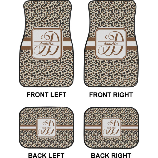Leopard Print Car Floor Mats Set (2F + 2B)