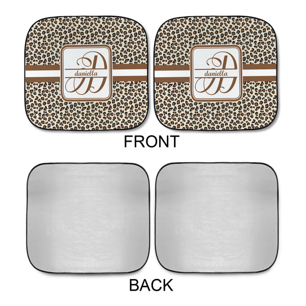 Leopard Print Car Sun Shades - APPROVAL