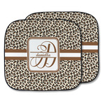 Leopard Print Car Sun Shade - Two Piece (Personalized)