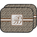 Leopard Print Car Floor Mats (Back Seat) (Personalized)